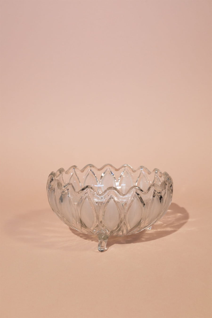 Vintage glass fruit bowl