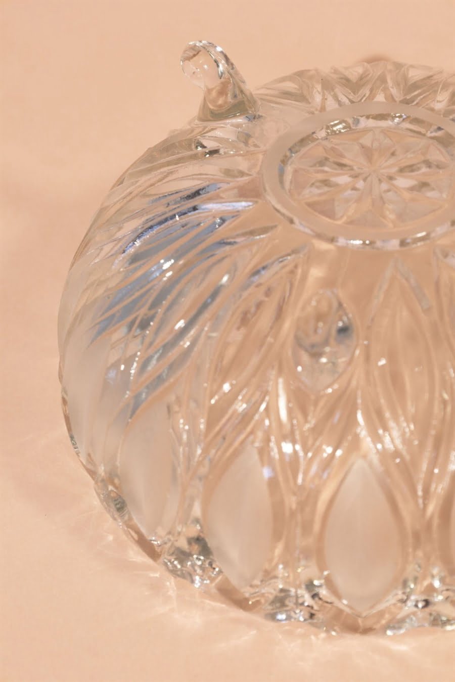 Vintage glass fruit bowl