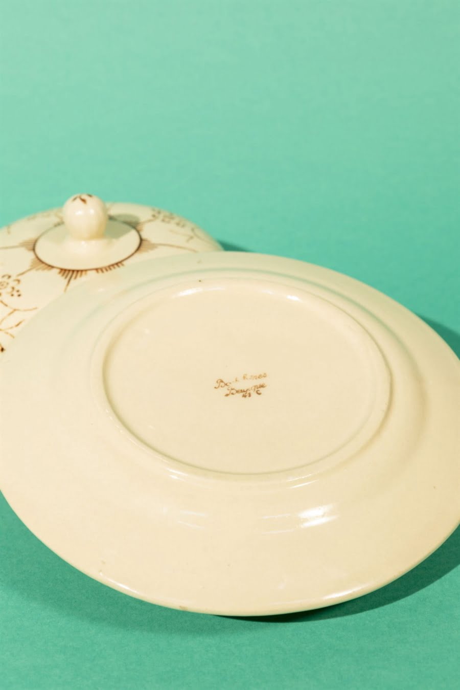 vintage french butter dish