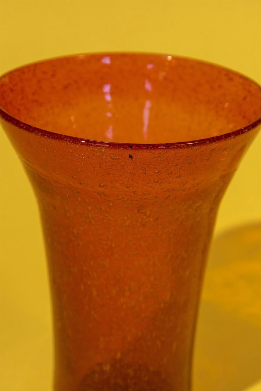 Rare mid-century modern blown glass vase 70s