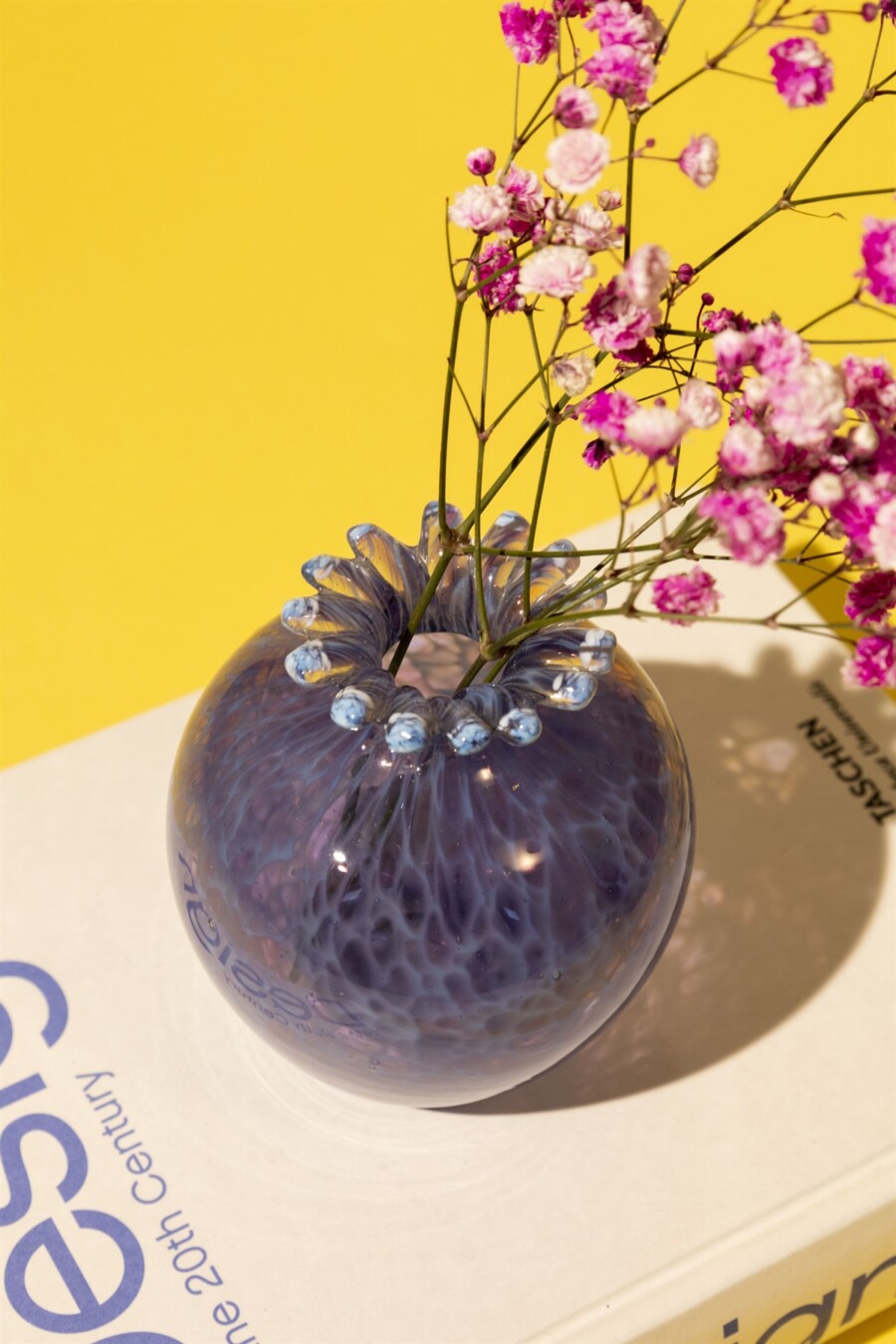 Vintage Blue Murano glass vase