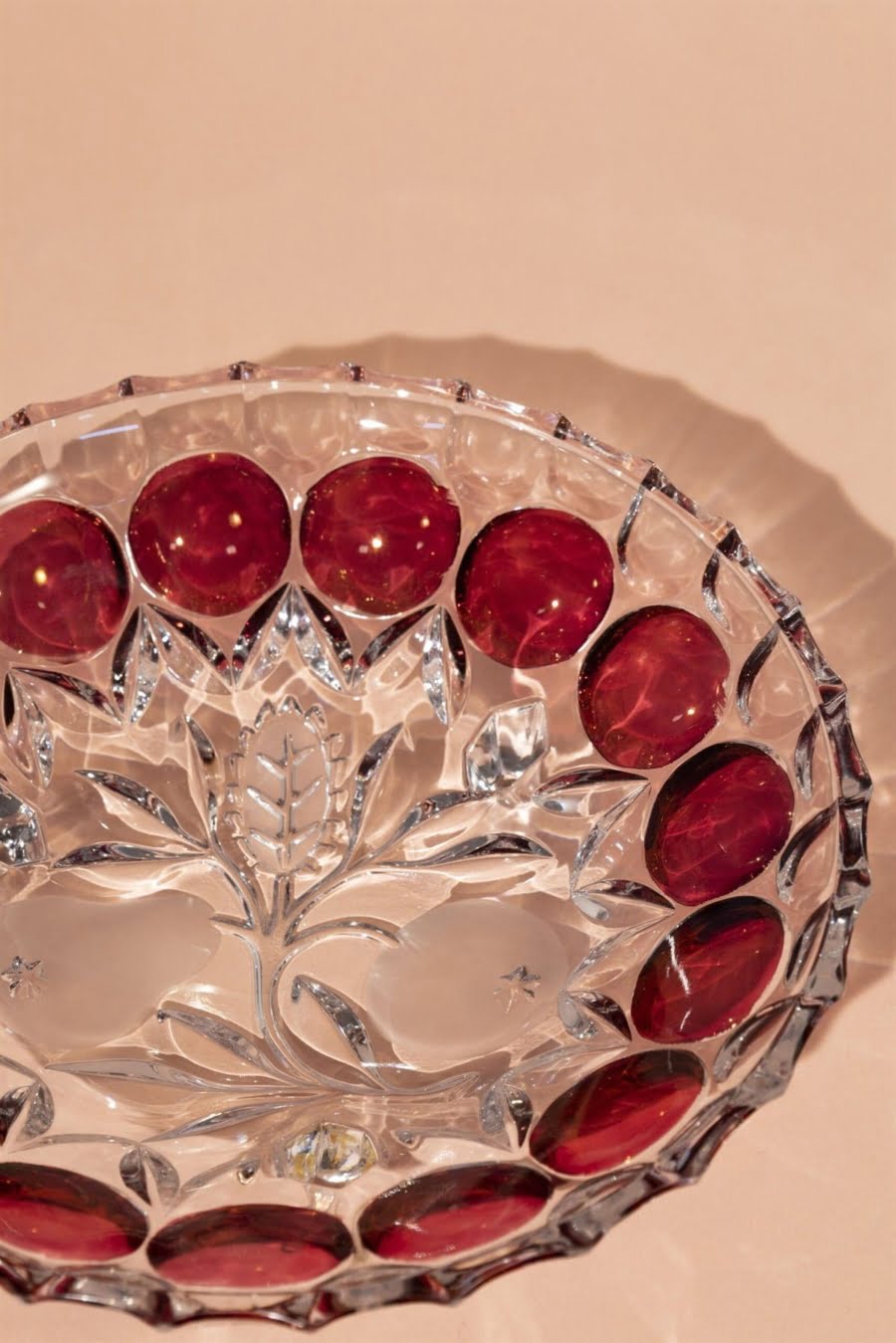 Bohemia crystal fruit bowl