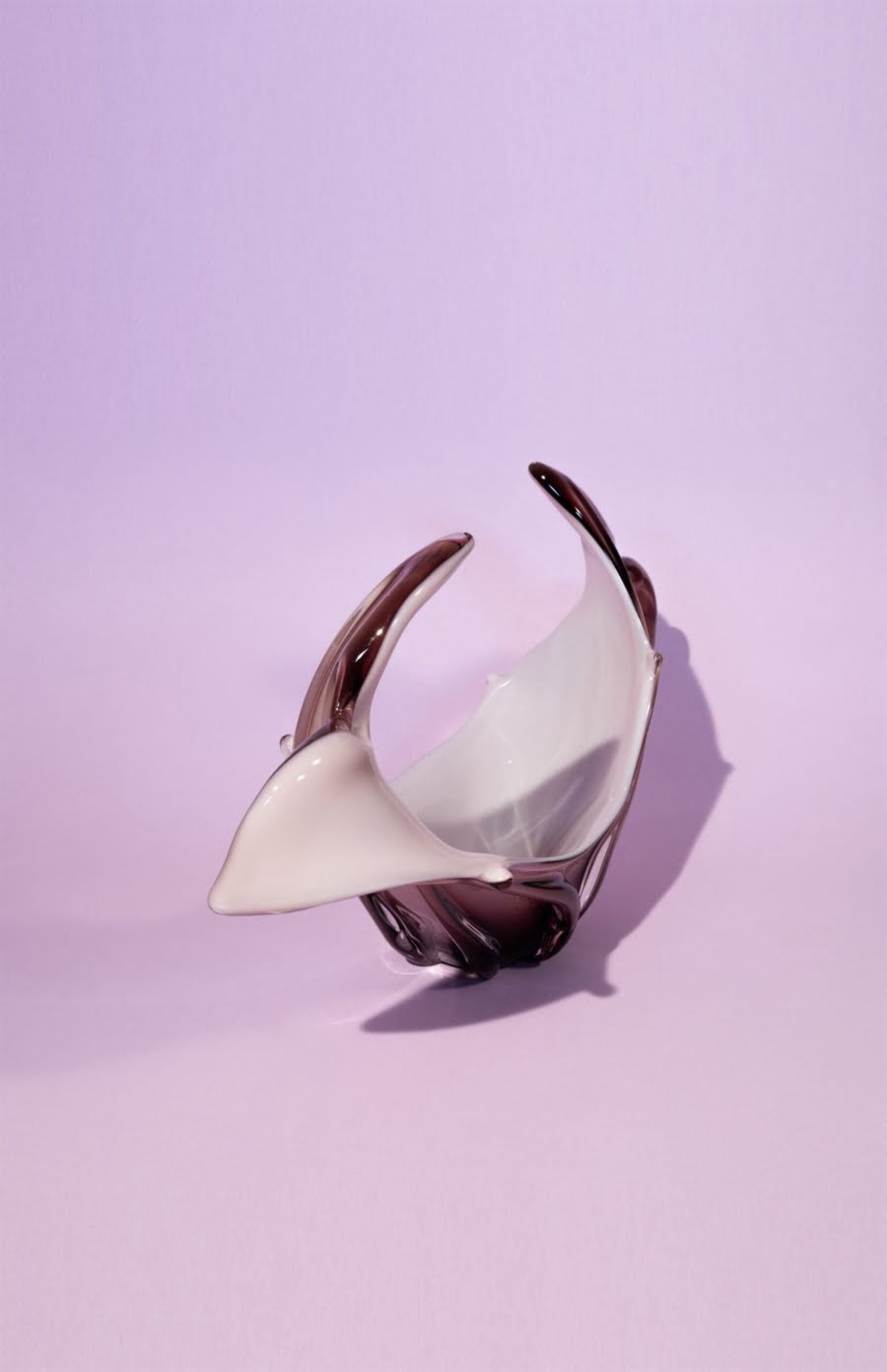 Vintage twirly opaline centerpiece 50s - 70s