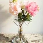 Vintage collared art glass vase