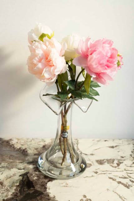 Vintage collared art glass vase