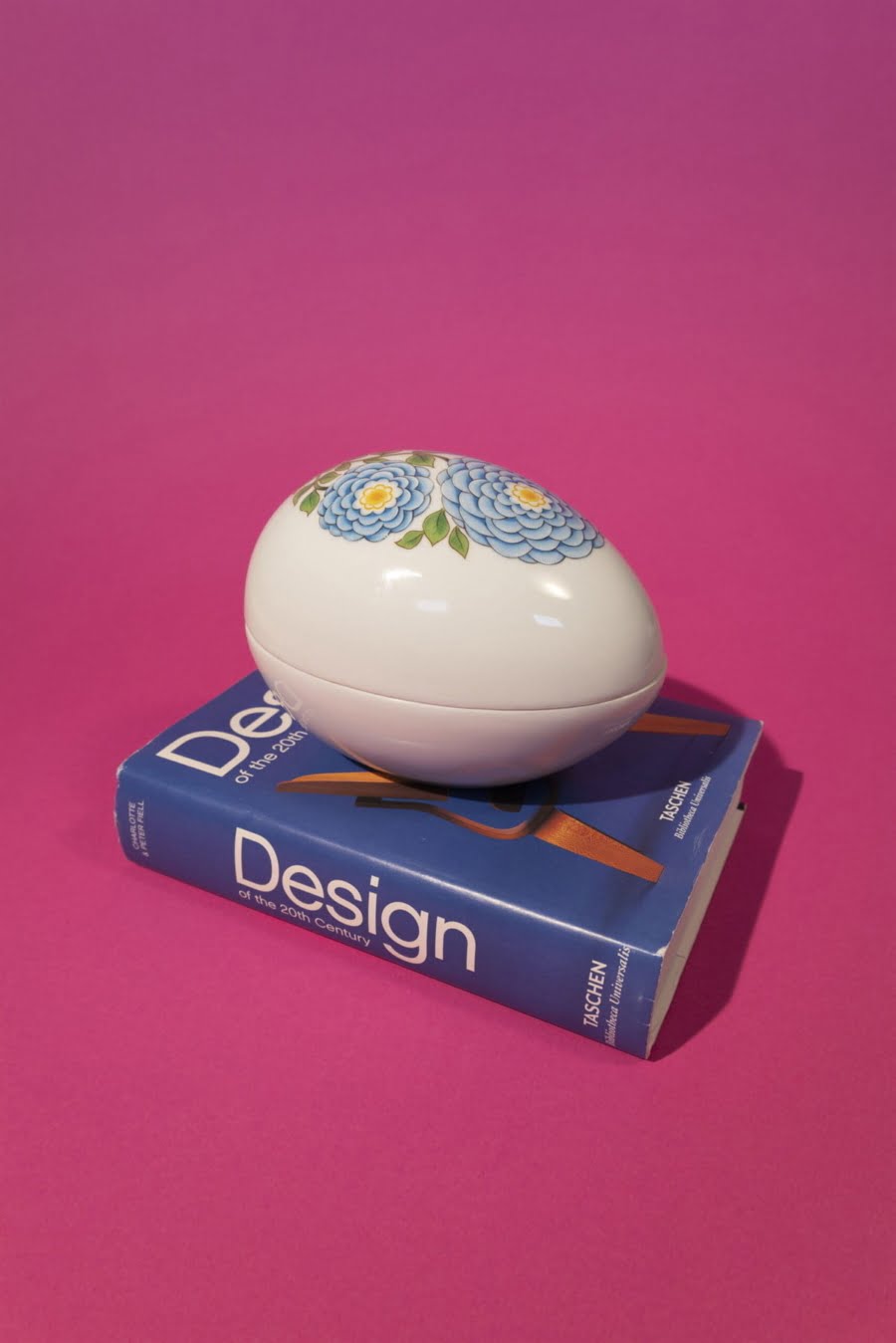Vintage porcelain egg shaped box Vintage porcelain egg shaped box