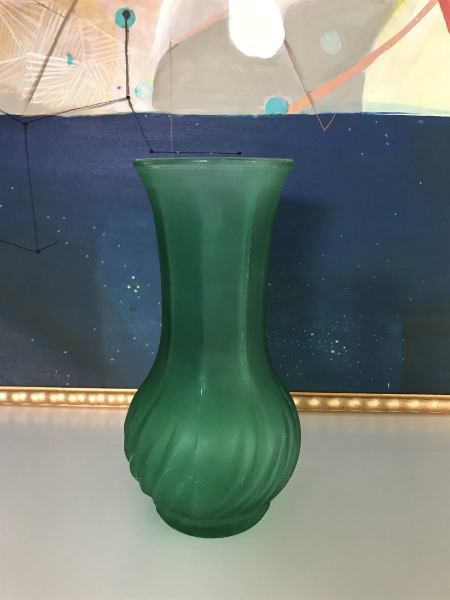Italian frosted vase