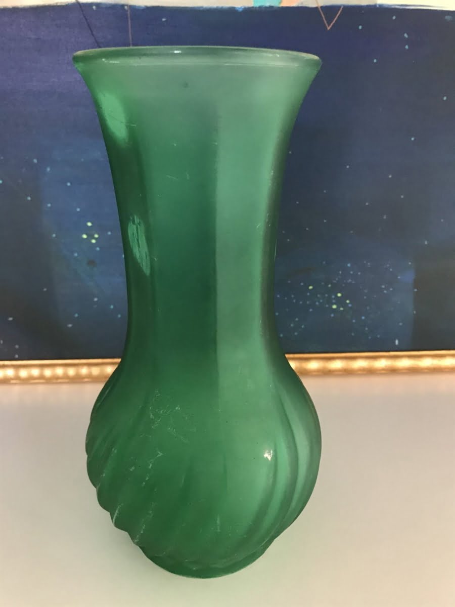 Italian frosted vase