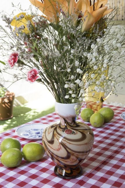 Vintage Italian opaline vase