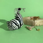 Murano zebra figurine