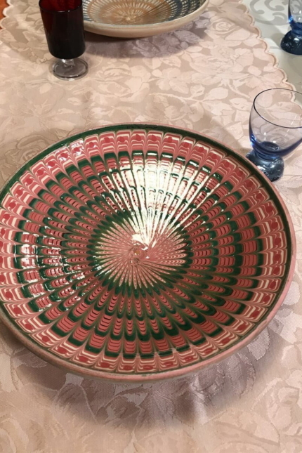 Think pink artisanal plate