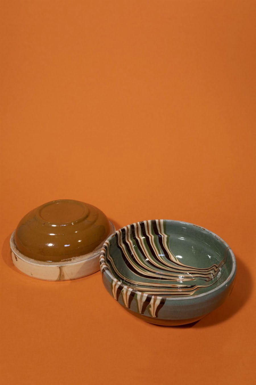 set of two artisanal ceramic bowls