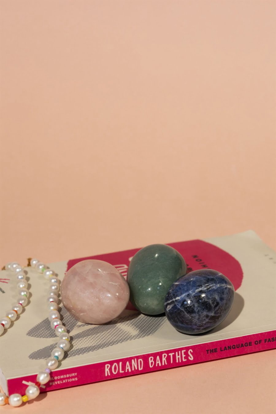 Mid-century alabaster eggs set of three