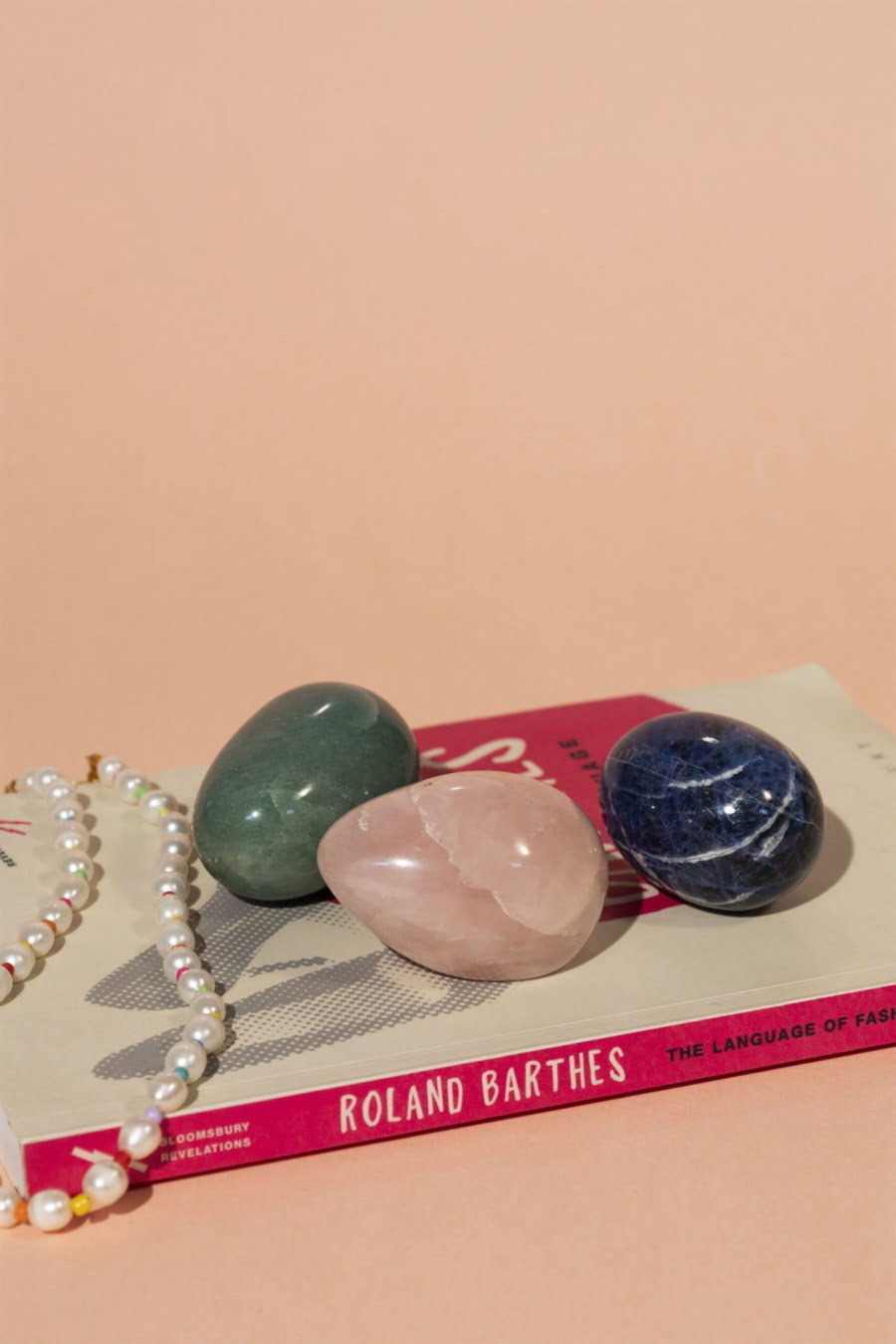 Mid-century alabaster eggs set of three