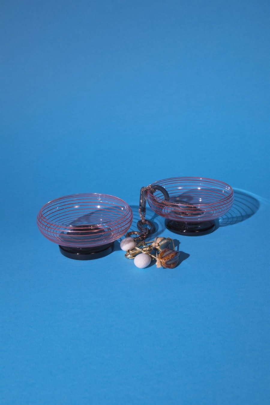 Set of two mid-century dessert cups