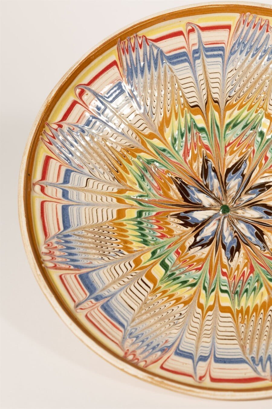 la fleureuse II artisanal plate