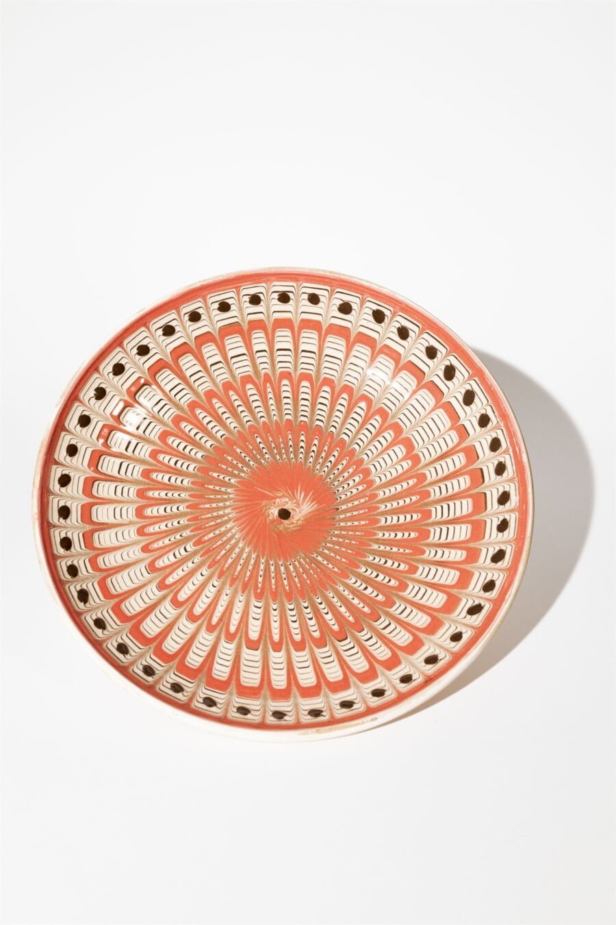 peachy pink artisanal plate