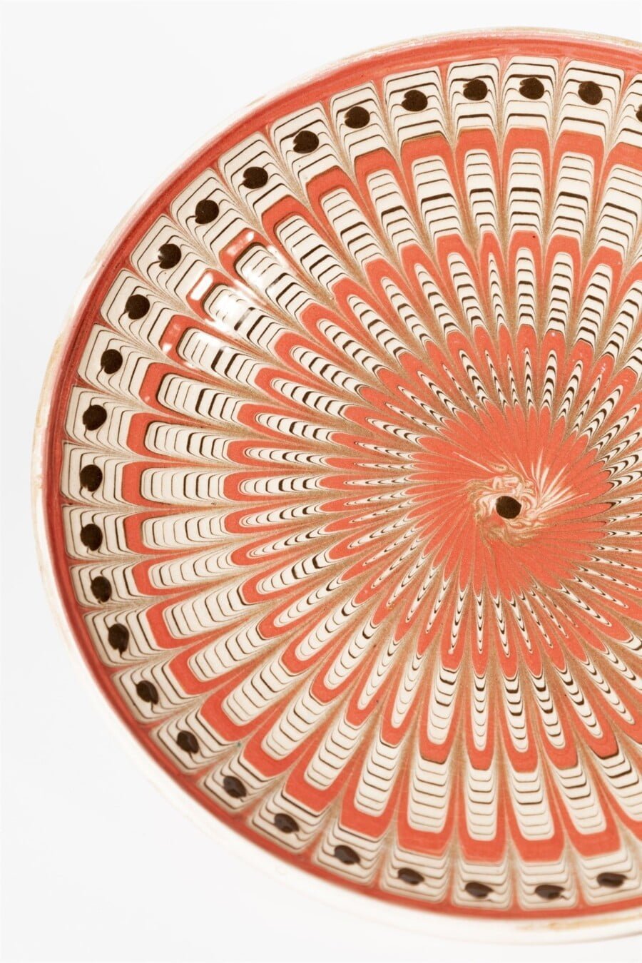 peachy pink artisanal plate