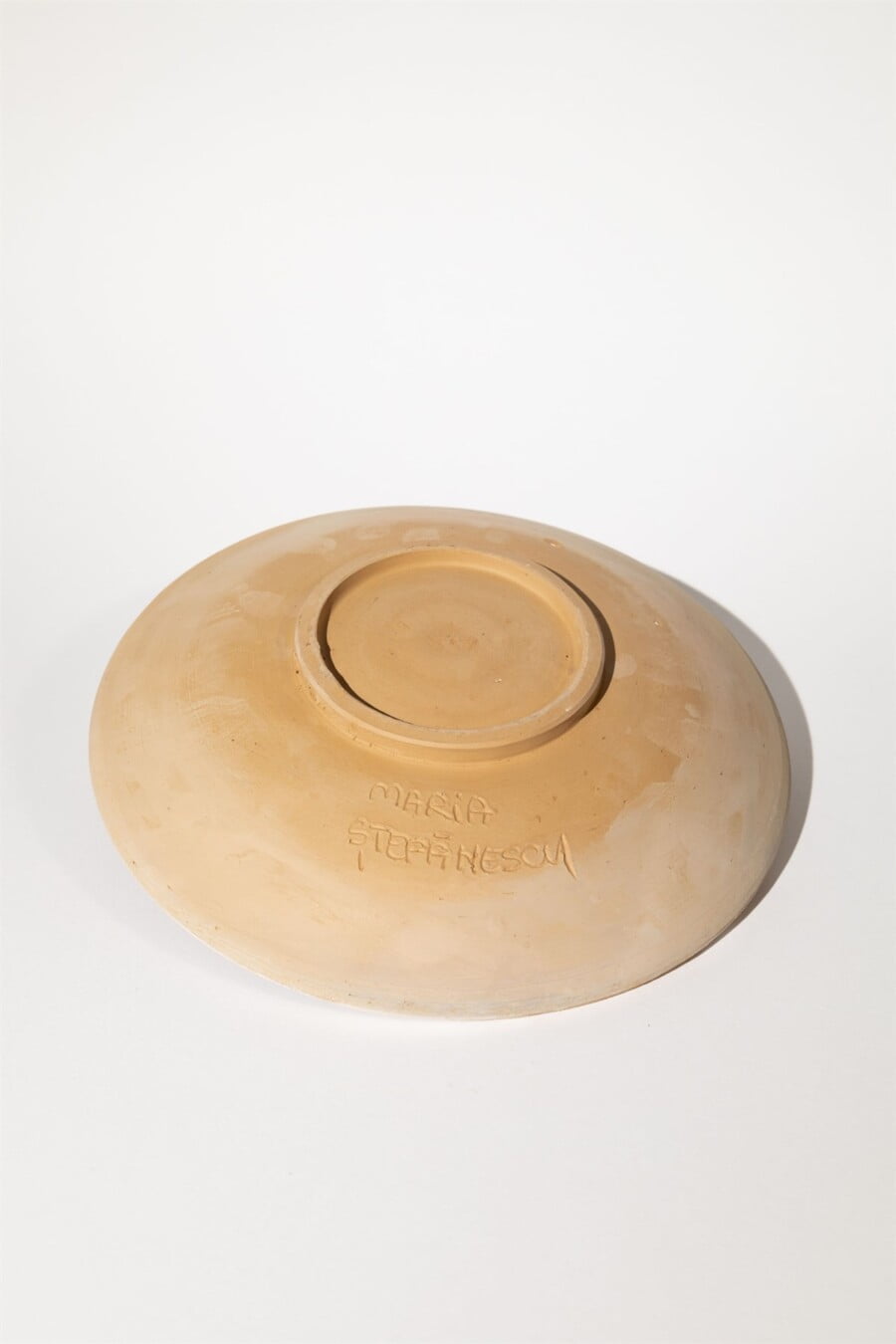 peachy pink artisanal plate