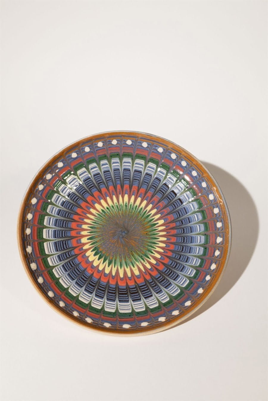 Shades of Blue II artisanal plate