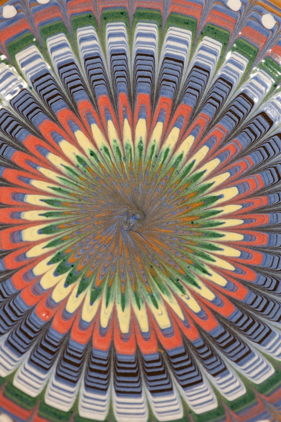 Shades of Blue II artisanal plate