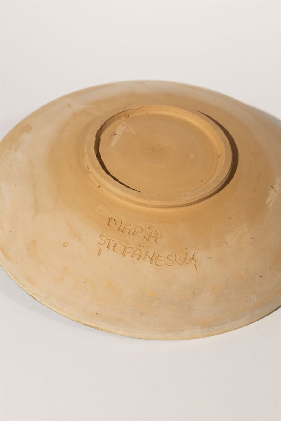 geometrica green I artisanal plate