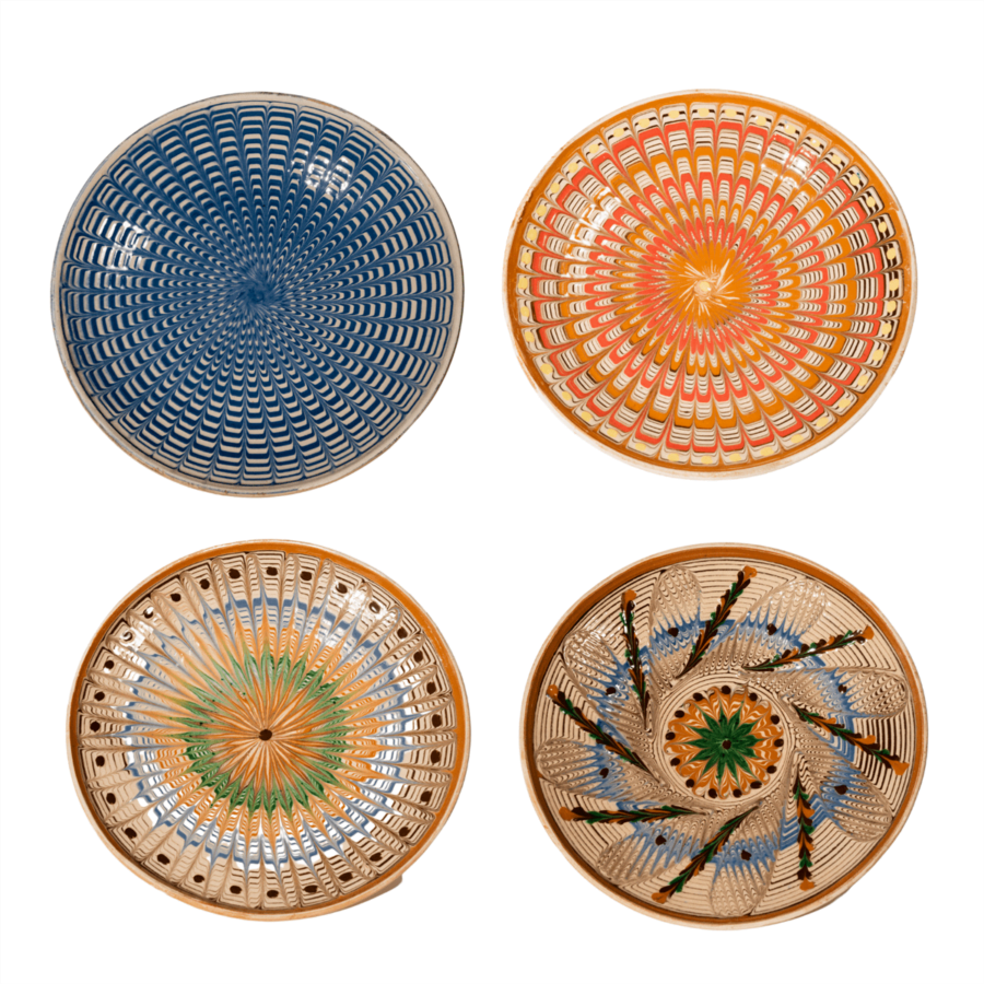 Artisanal plates set of four Artisanal plates set of four
