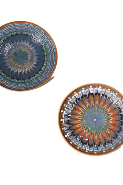 set of two artisanal plates
