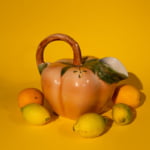 Vintage French tomato water pitcher, attributed to Gerber Prestige Paris