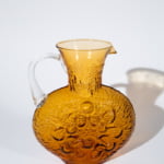 Amber glass vintage pitcher, attributed to Stelvia Glass Italy
