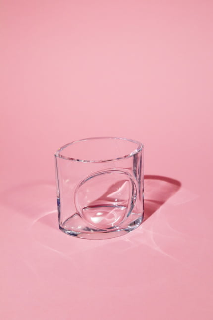 Portuguese vintage crystal pen holder, Atlantis Portugal