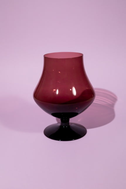 Vintage purple XL stemmed glass