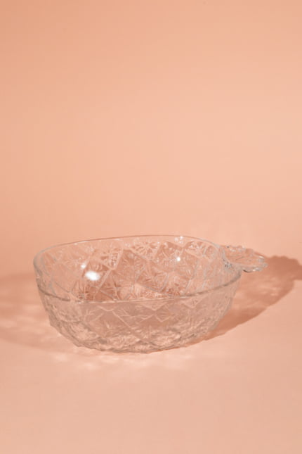 vintage italian pineapple glass bowl