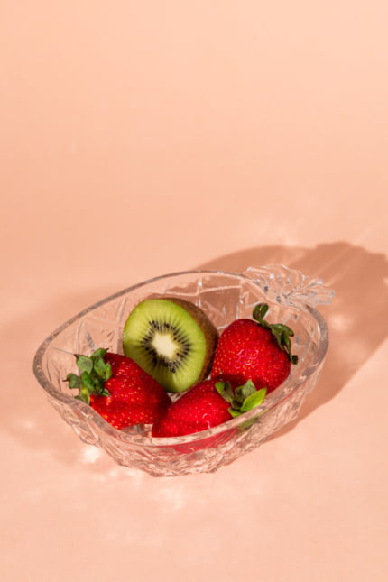 vintage italian pineapple glass bowl