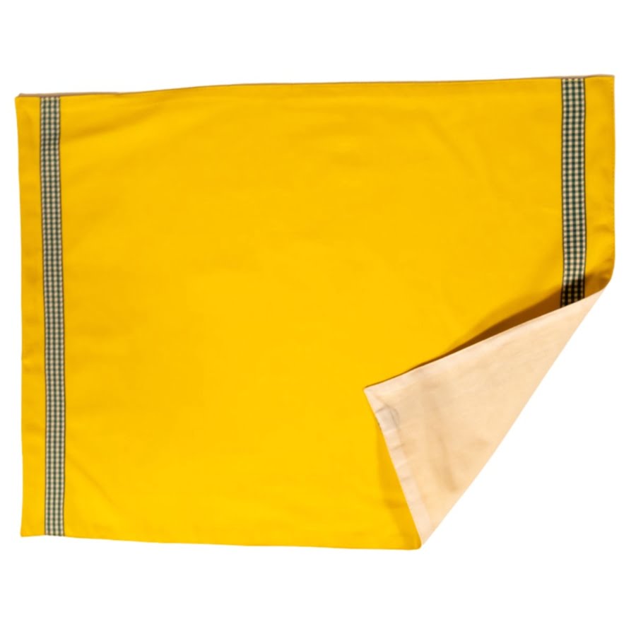 yellow colour block placemat