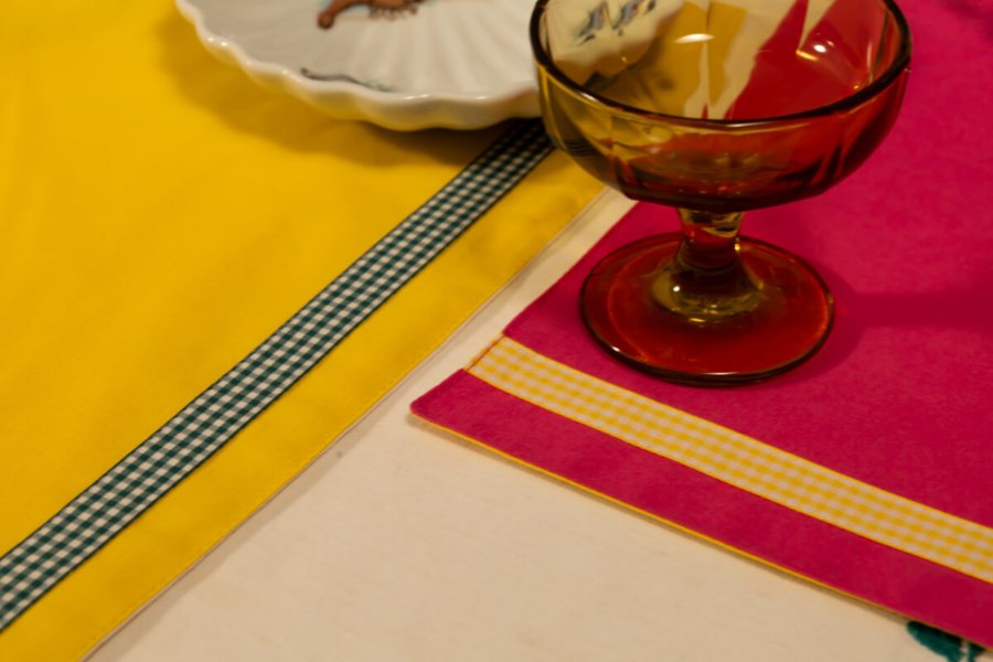 pink colour block placemat pink colour block placemat