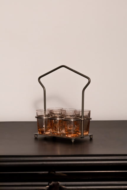 art deco rosaline shot glasses