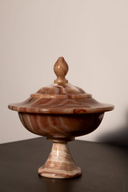 vintage onyx bowl
