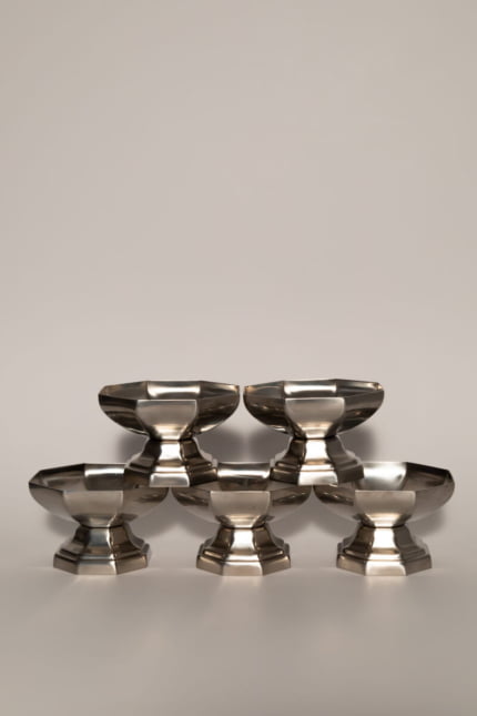 vintage stainless steel dessert cups