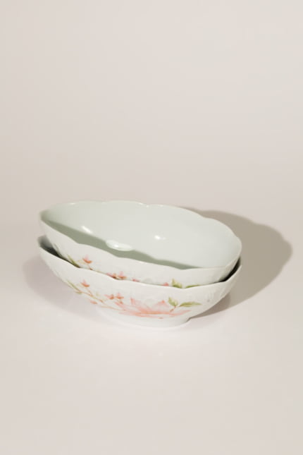 vintage floral dishes