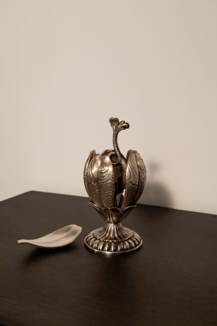 silver caviar set