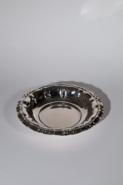 vintage adorned silver tray