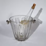 vintage cut glass ice bucket
