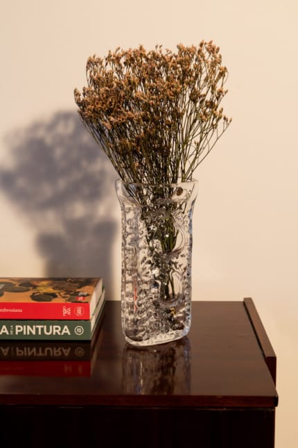 Rare mid-century crystal vase by Peill & Putzler