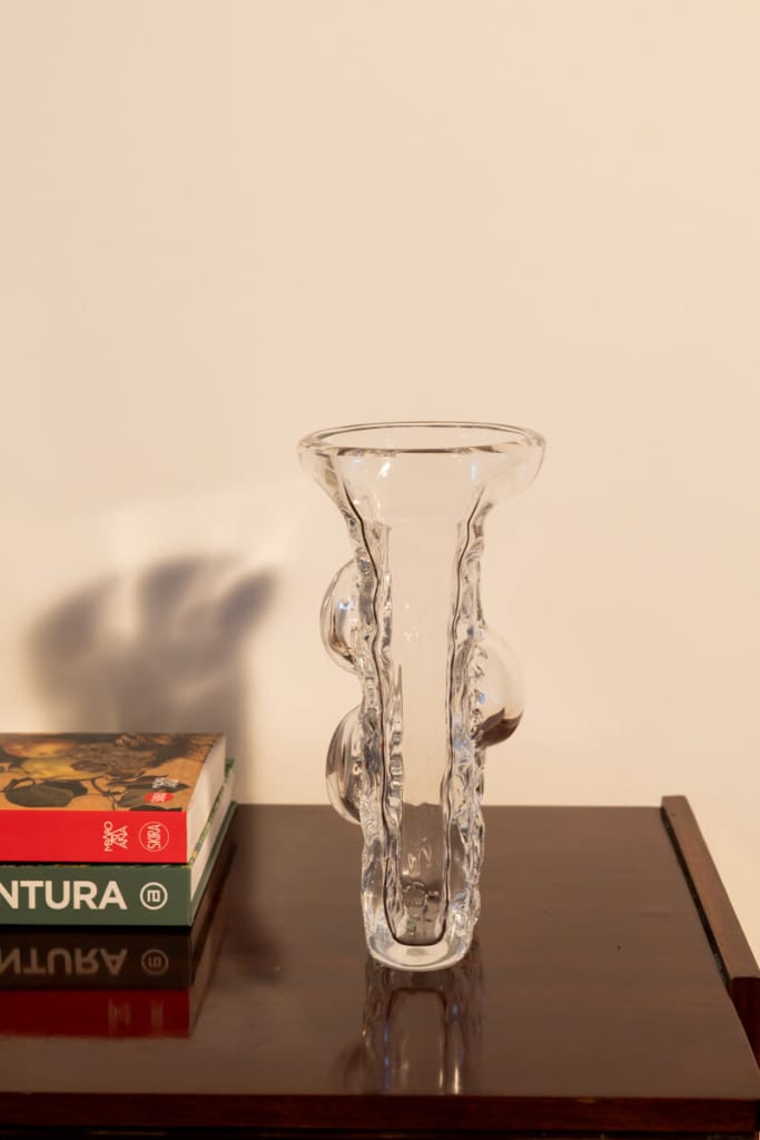 Rare mid-century crystal vase by Peill & Putzler