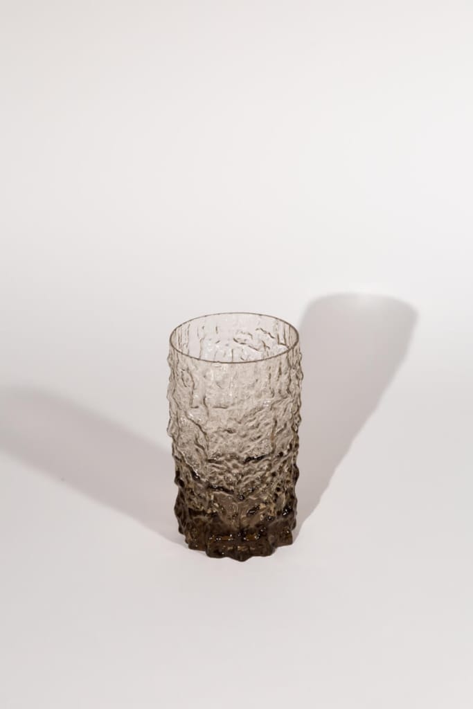 Textured bark vase by Geoffrey Baxter