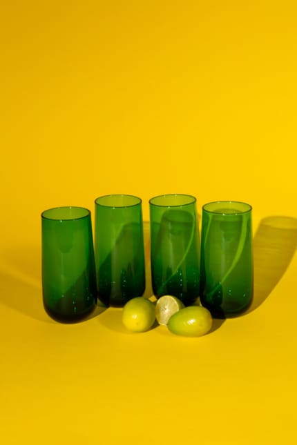 green tumblers