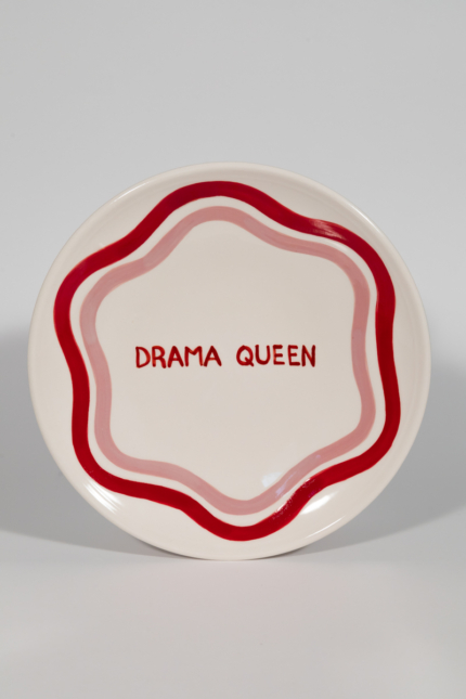 drama queen dinner plate