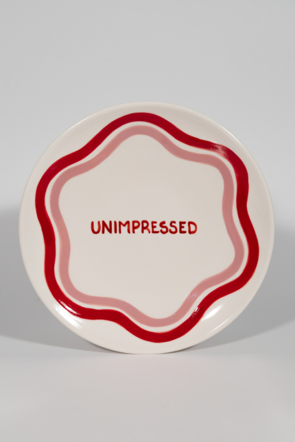 unimpressed dinner plate