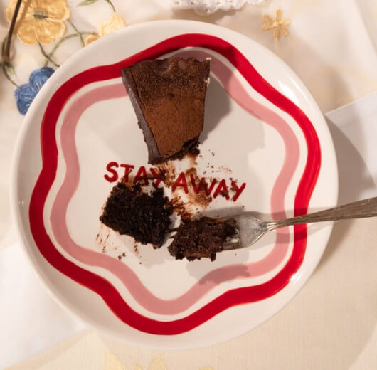 Stay away plate